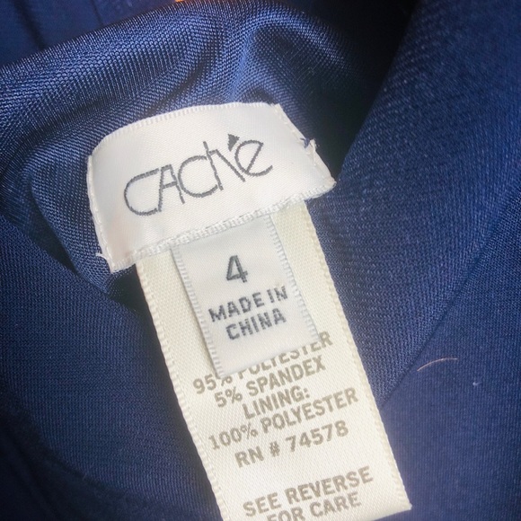 Cache Deep Blue Dress - Picture 3 of 3